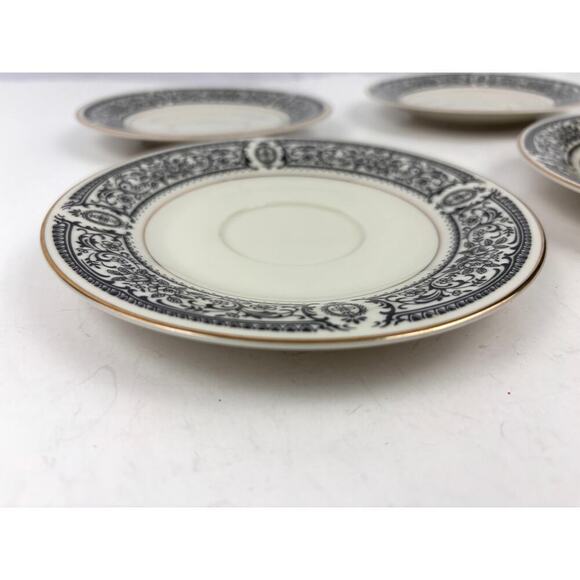 VTG Set Of 4 Momoyama Fine China Ivory Glazed Made in Japan Saucers Teacup Plate - Picture 5 of 8